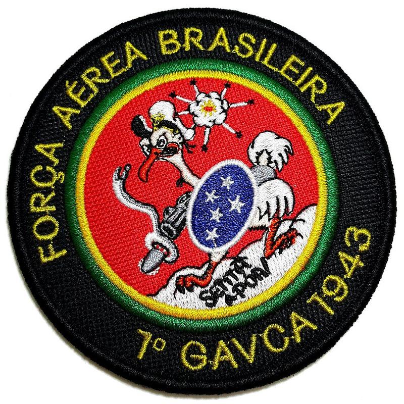 FAB Senta Púa 2ª Guerra Mundial Patch Bordado Fecho Contato - BR44
